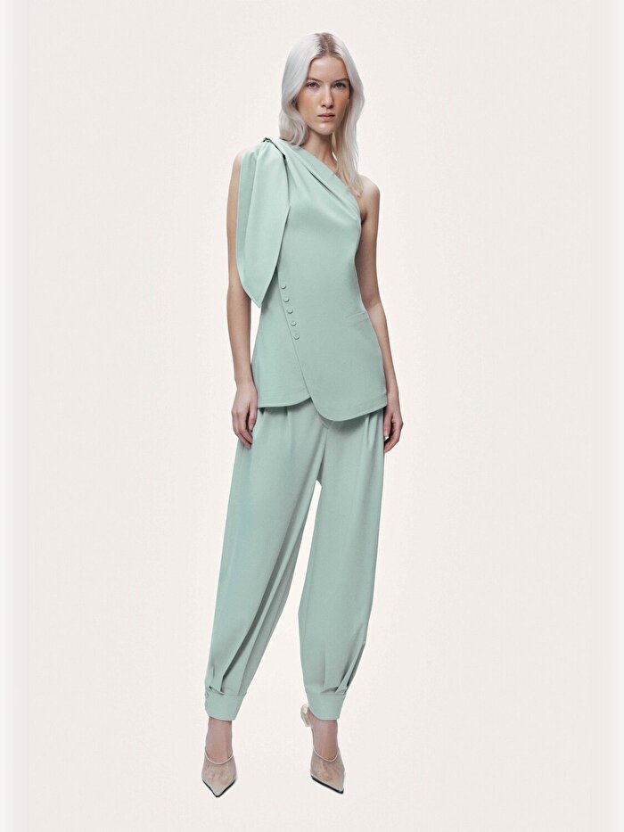 Nocturne Omuz Bağlama Detaylı Bluz