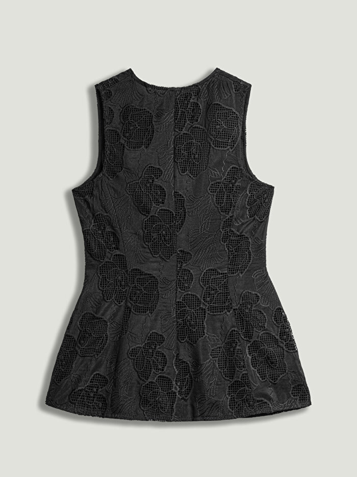 Nocturne Aksesuarlı Brode Detaylı Yelek