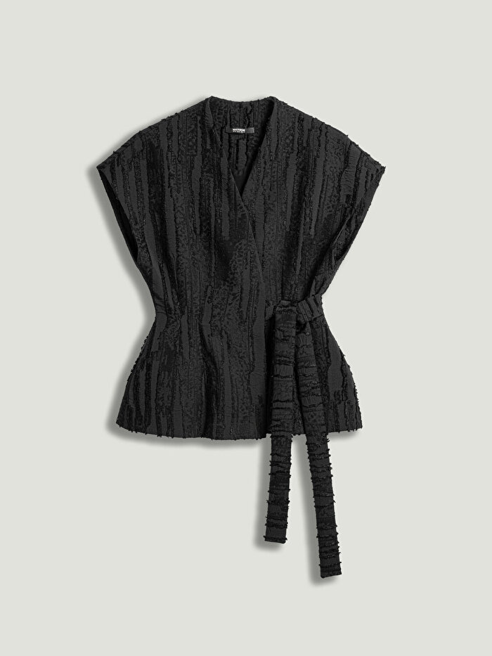 Nocturne Bağlamalı Jakar Detaylı Yelek