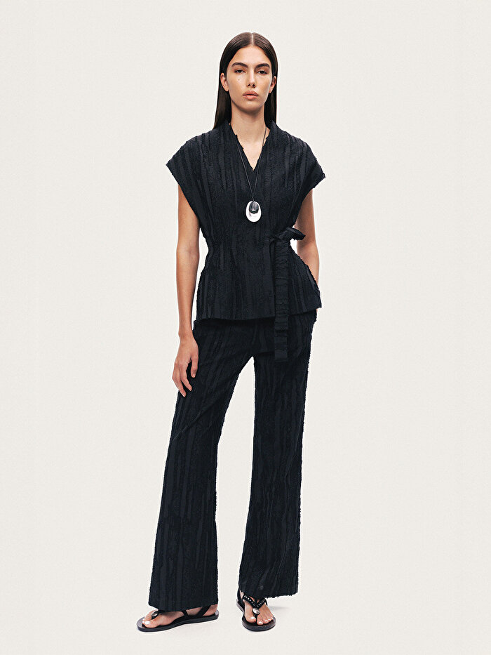 Nocturne Bağlamalı Jakar Detaylı Yelek