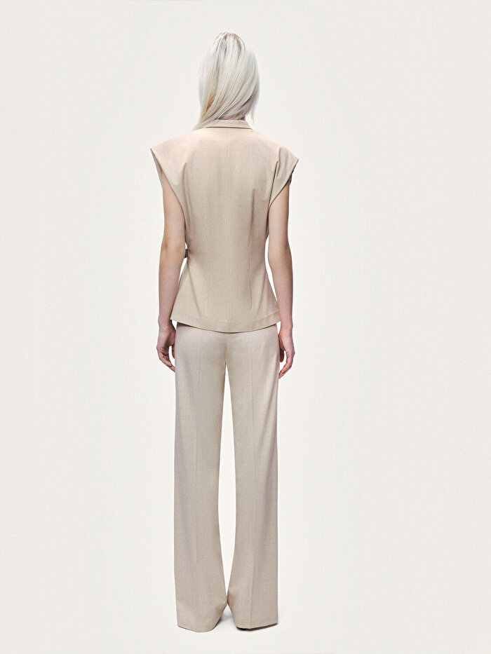 Nocturne Kemer Detaylı Kruvaze Yelek