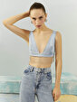 Taş Püskül Detaylı Crop top