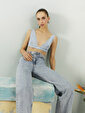 Taş Püskül Detaylı Crop top