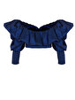 Balon Kollu Crop Top