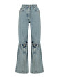 Wide Leg Jean Pantolon