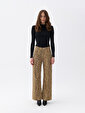 Leopar Desenli Jean Pantolon