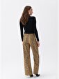 Leopar Desenli Jean Pantolon