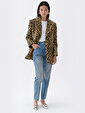Leopar Desenli Ceket
