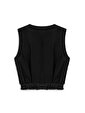 Baskı Detaylı Crop Top