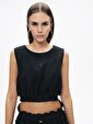 Baskı Detaylı Crop Top