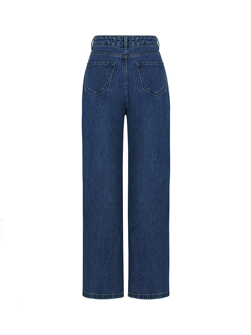 Nocturne Yüksek Bel Yırtık Jean Pantolon
