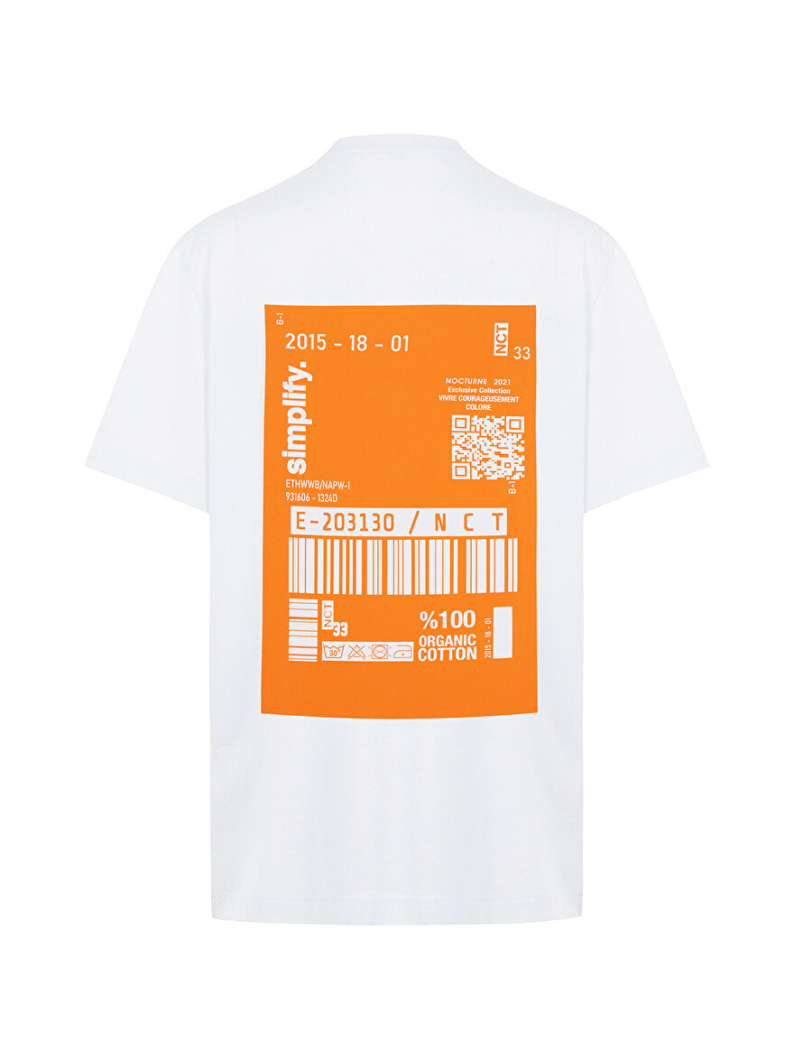 Nocturne Baskılı Oversize T-Shirt