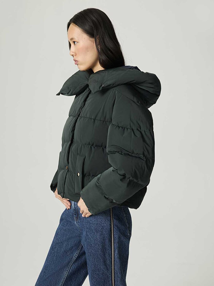 Nocturne Kapüşonlu Şişme Mont