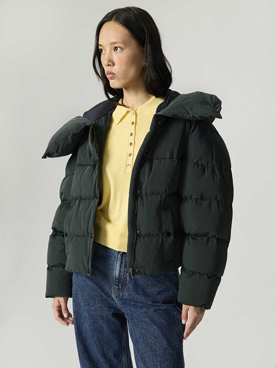 Nocturne Kapüşonlu Şişme Mont