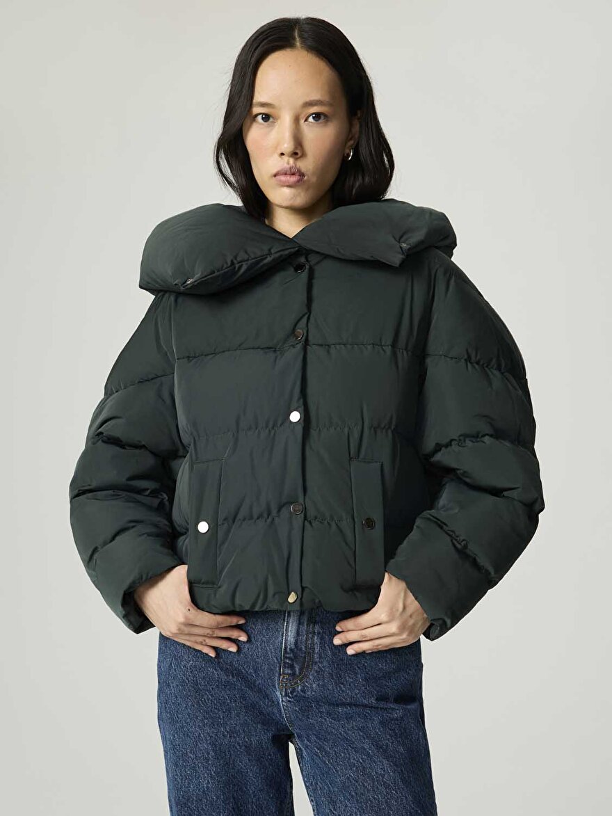 Nocturne Kapüşonlu Şişme Mont