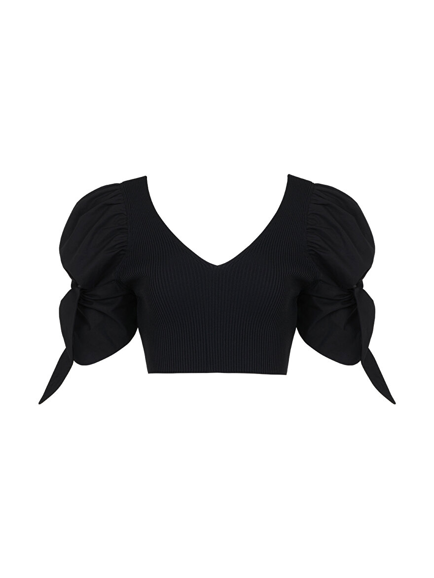 Nocturne Garnili Triko Crop Top