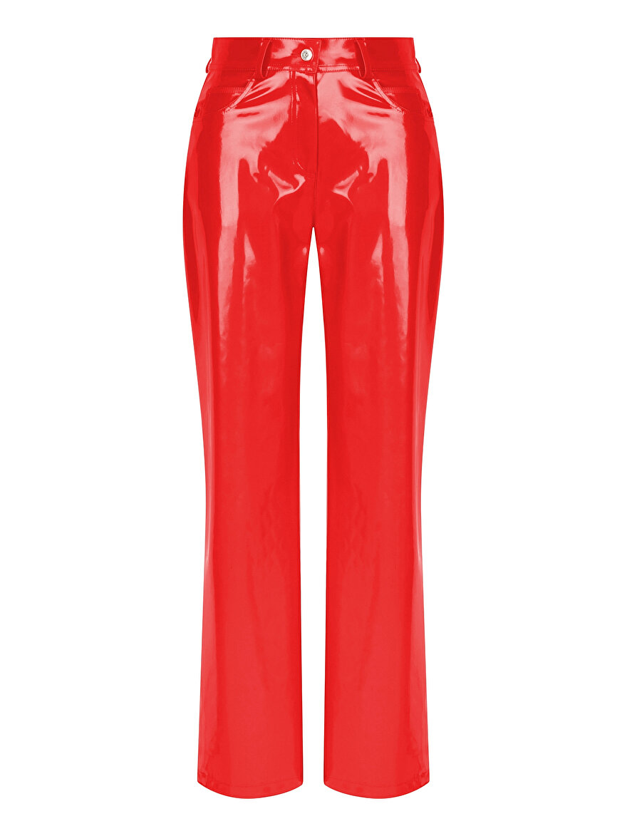 Nocturne Geniş Paça Rugan Pantolon
