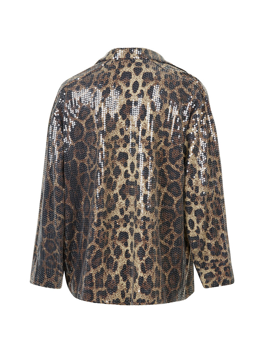 Nocturne Leopar Desenli Ceket