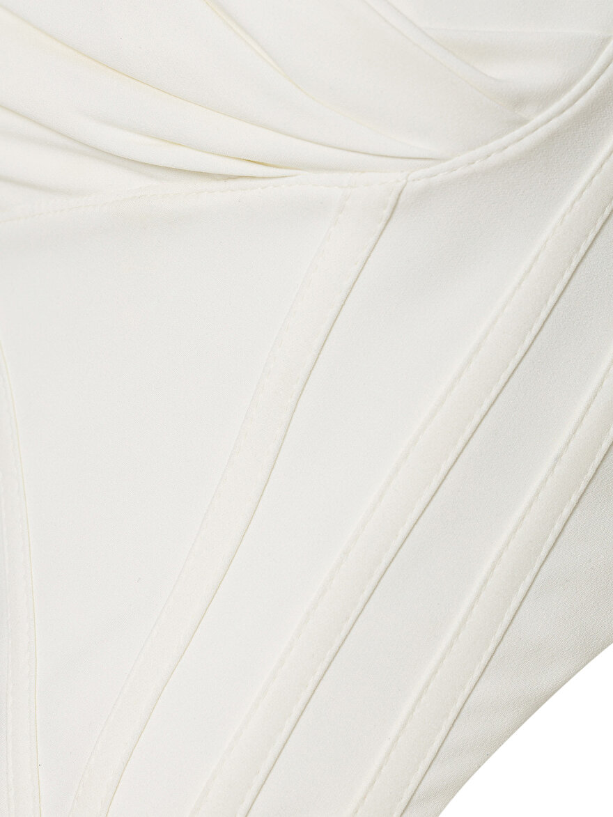 Nocturne Çapraz Yaka Korse Crop Top