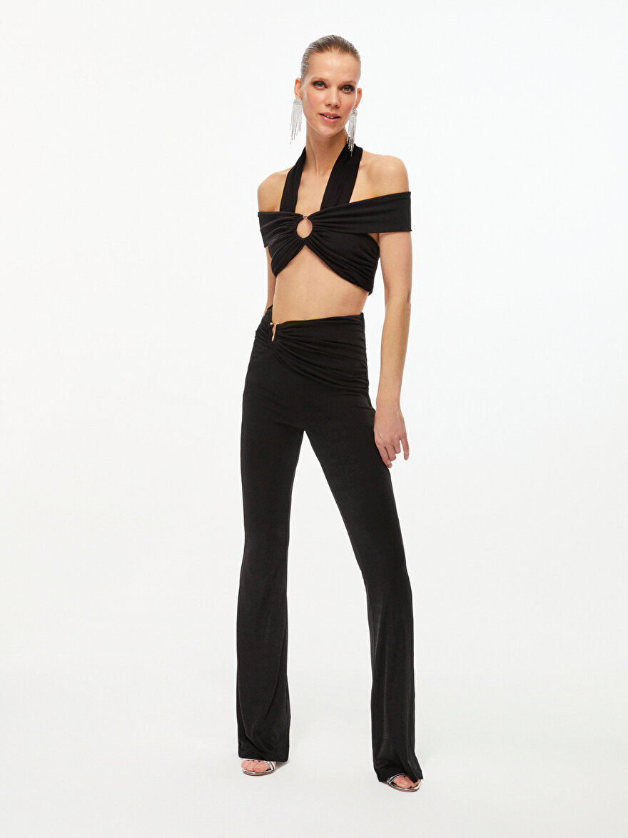 Nocturne Dekolteli Crop Top