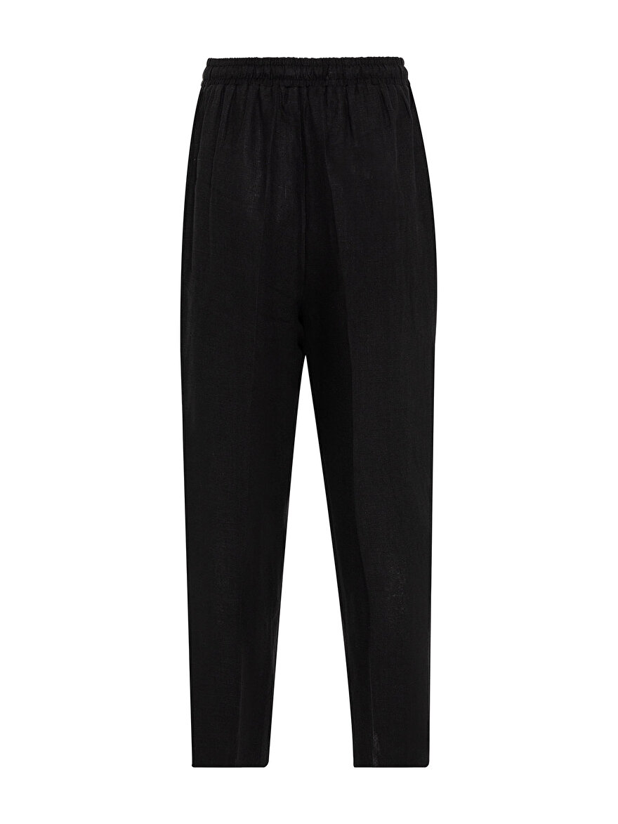 Nocturne Geniş Paça Keten Pantolon