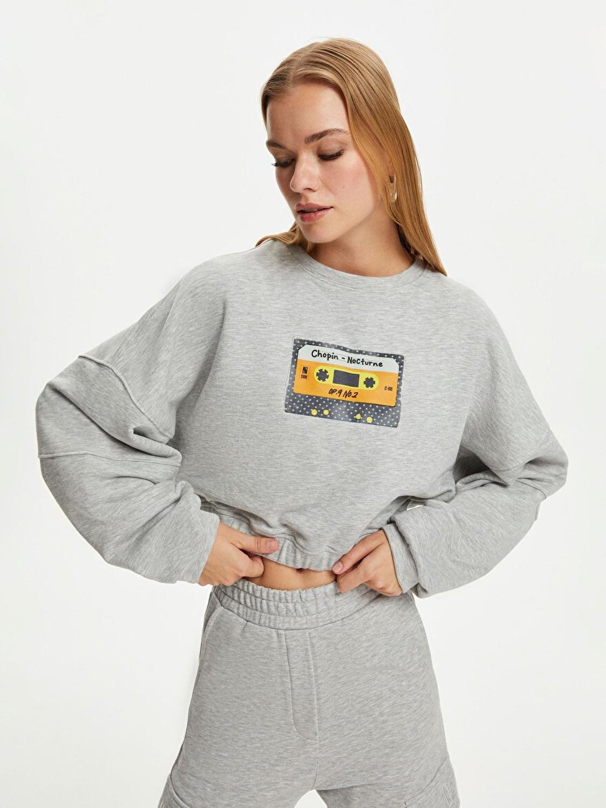 Nocturne Crop Sweatshirt