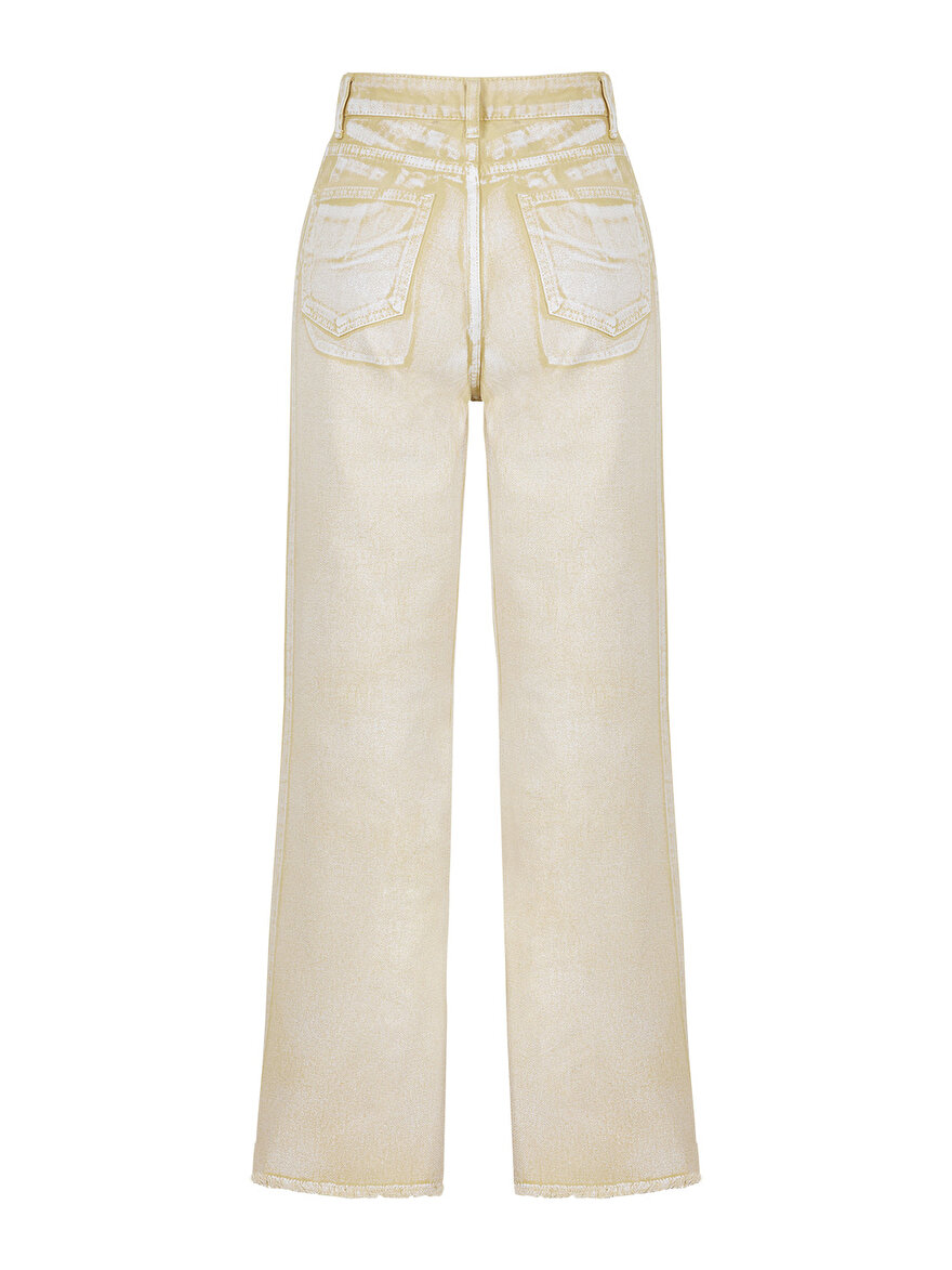Nocturne Metalik Görünüm Jean Pantolon