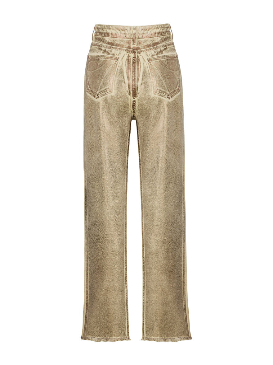 Nocturne Metalik Görünüm Jean Pantolon
