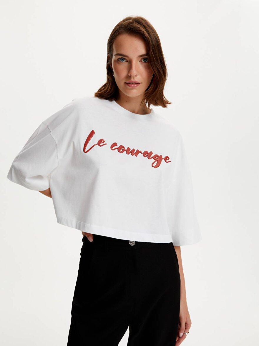 Nocturne Oversize Crop T-Shirt