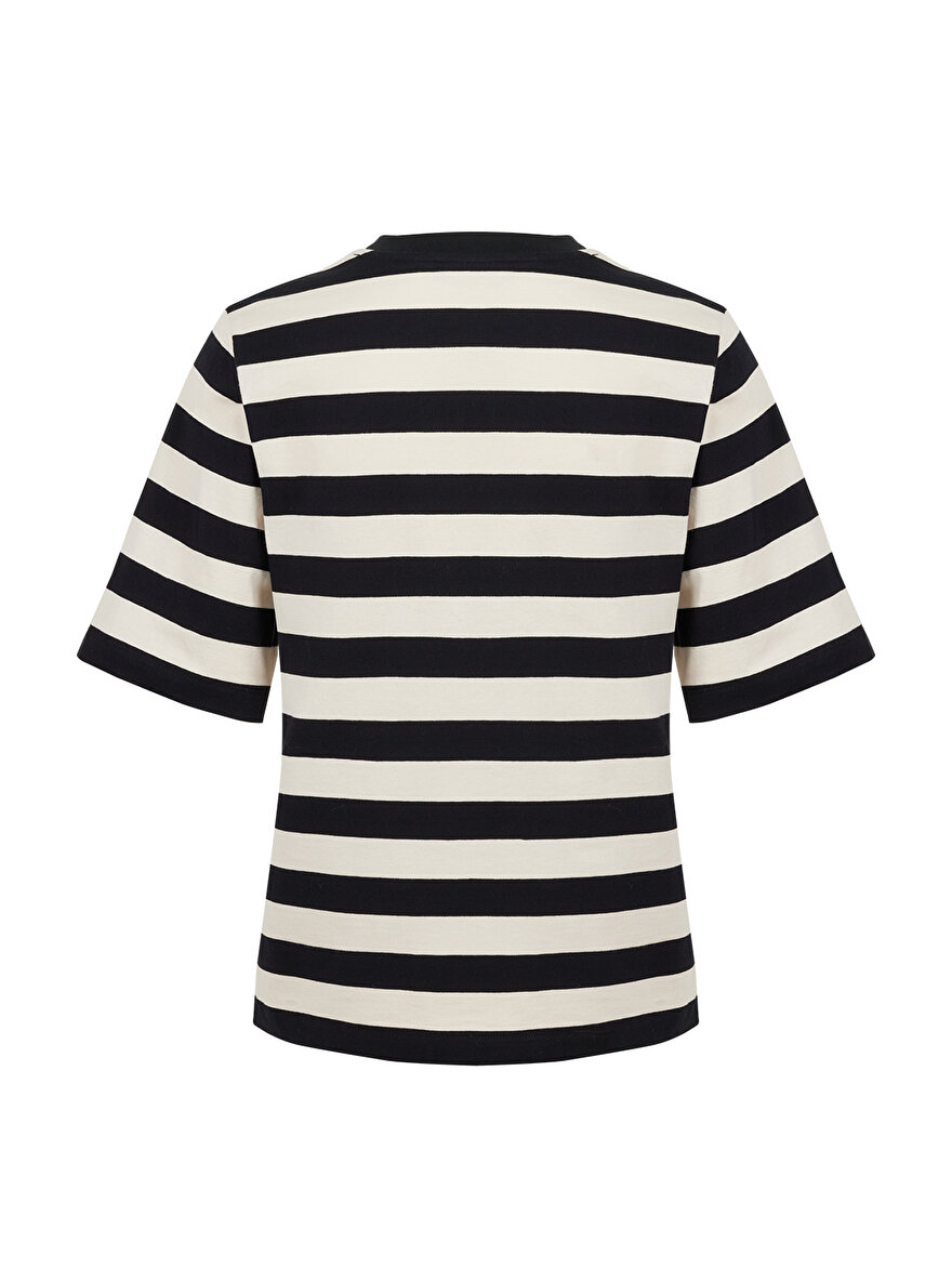 Nocturne Kalp Baskılı T-Shirt