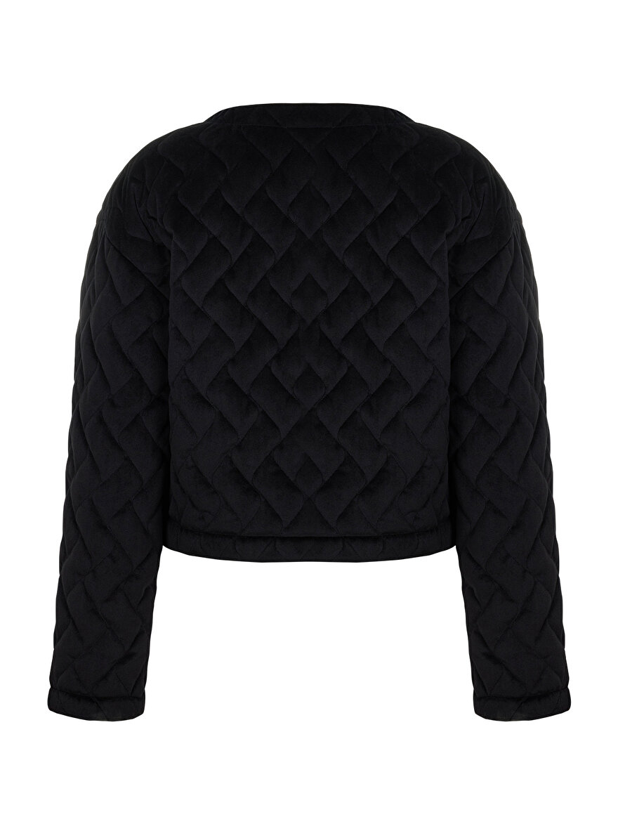 Nocturne Kadife Kapitone Bomber Ceket
