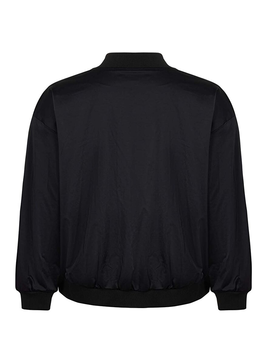 Nocturne Troklu Saten Bomber Ceket