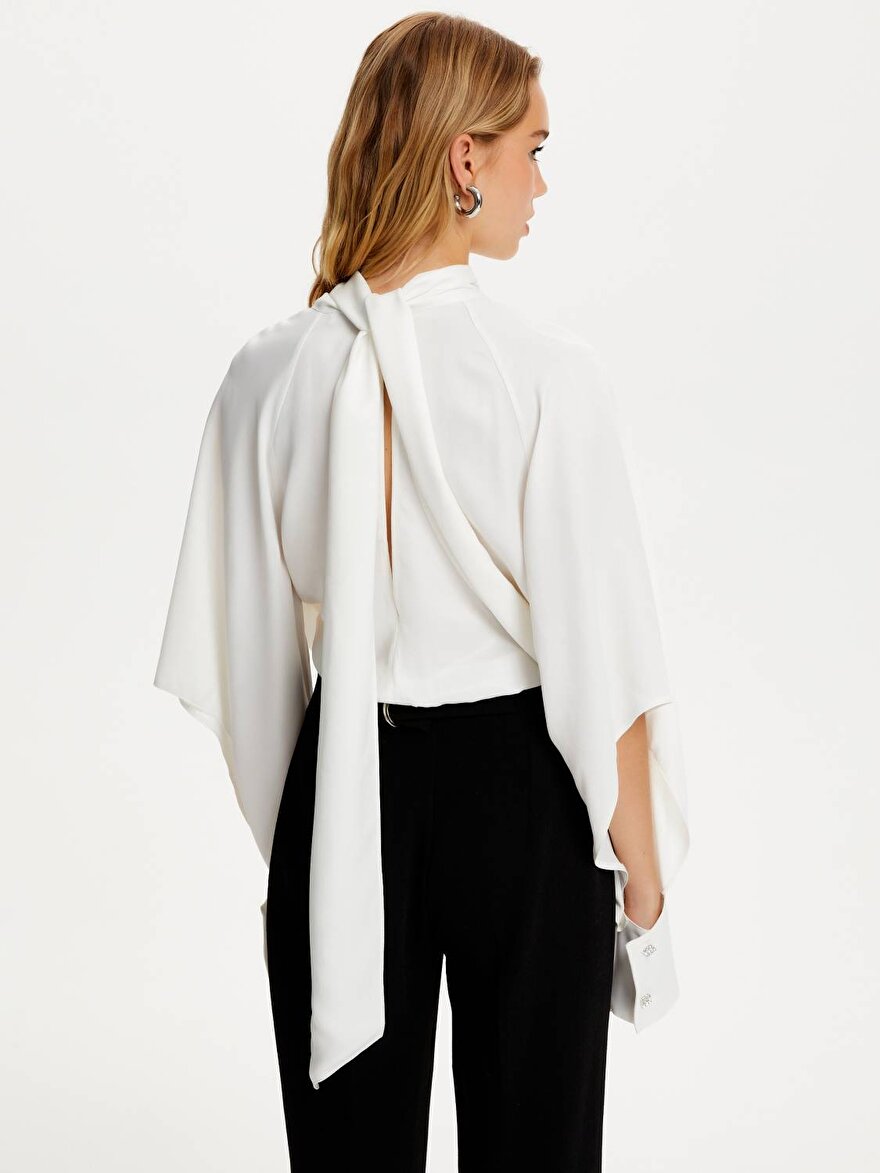 Nocturne Taş Düğmeli Çıtçıtlı Bluz