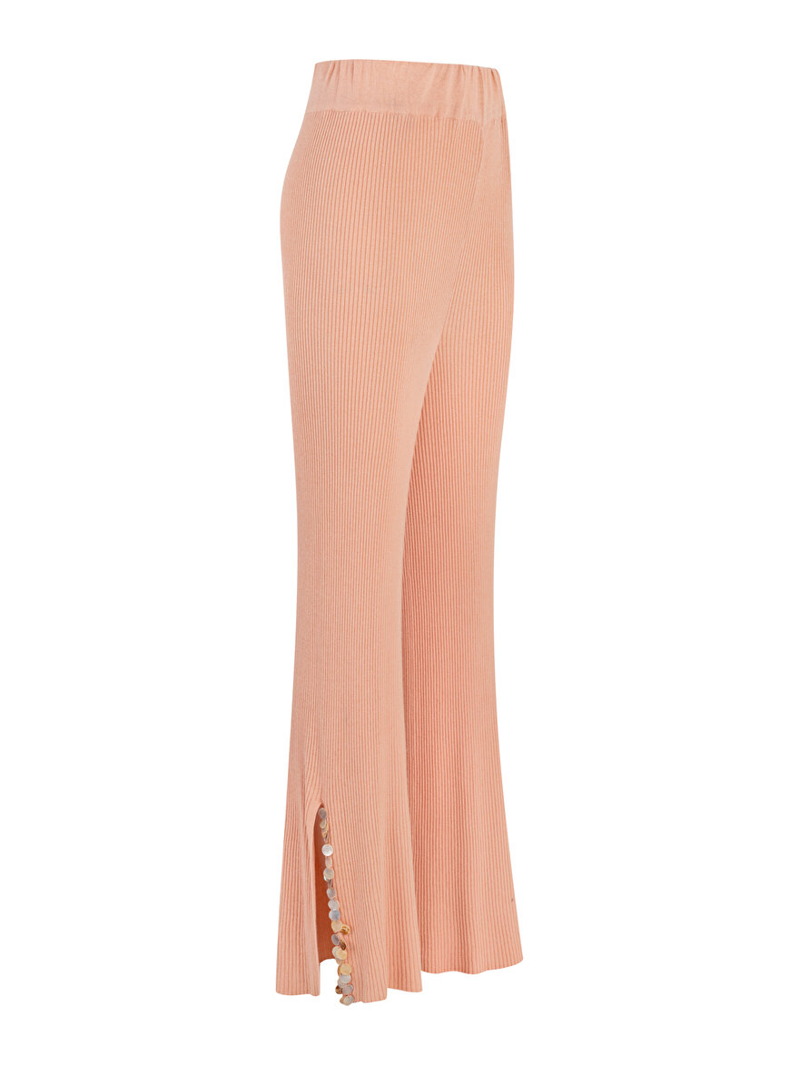 Nocturne Sedef Boncuklu Triko Pantolon