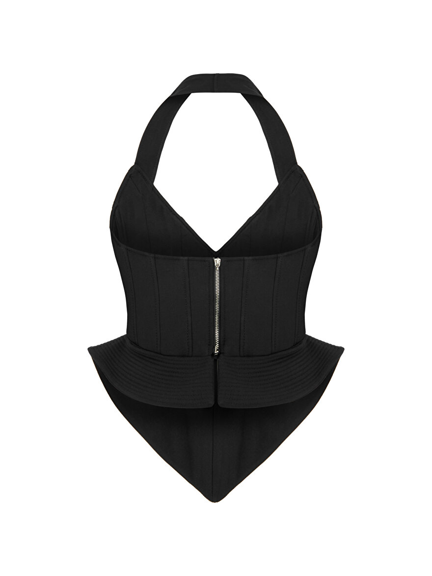 Nocturne Korse Görünümlü Crop Top