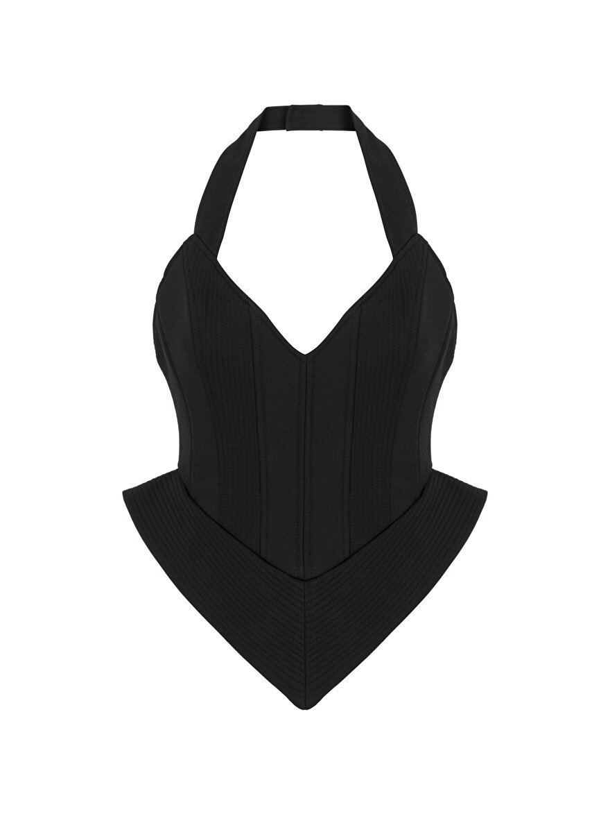 Nocturne Korse Görünümlü Crop Top