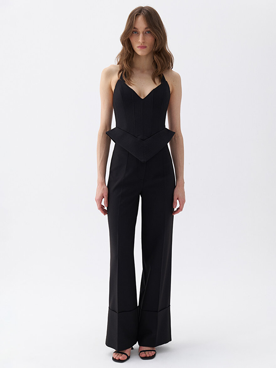 Nocturne Korse Görünümlü Crop Top