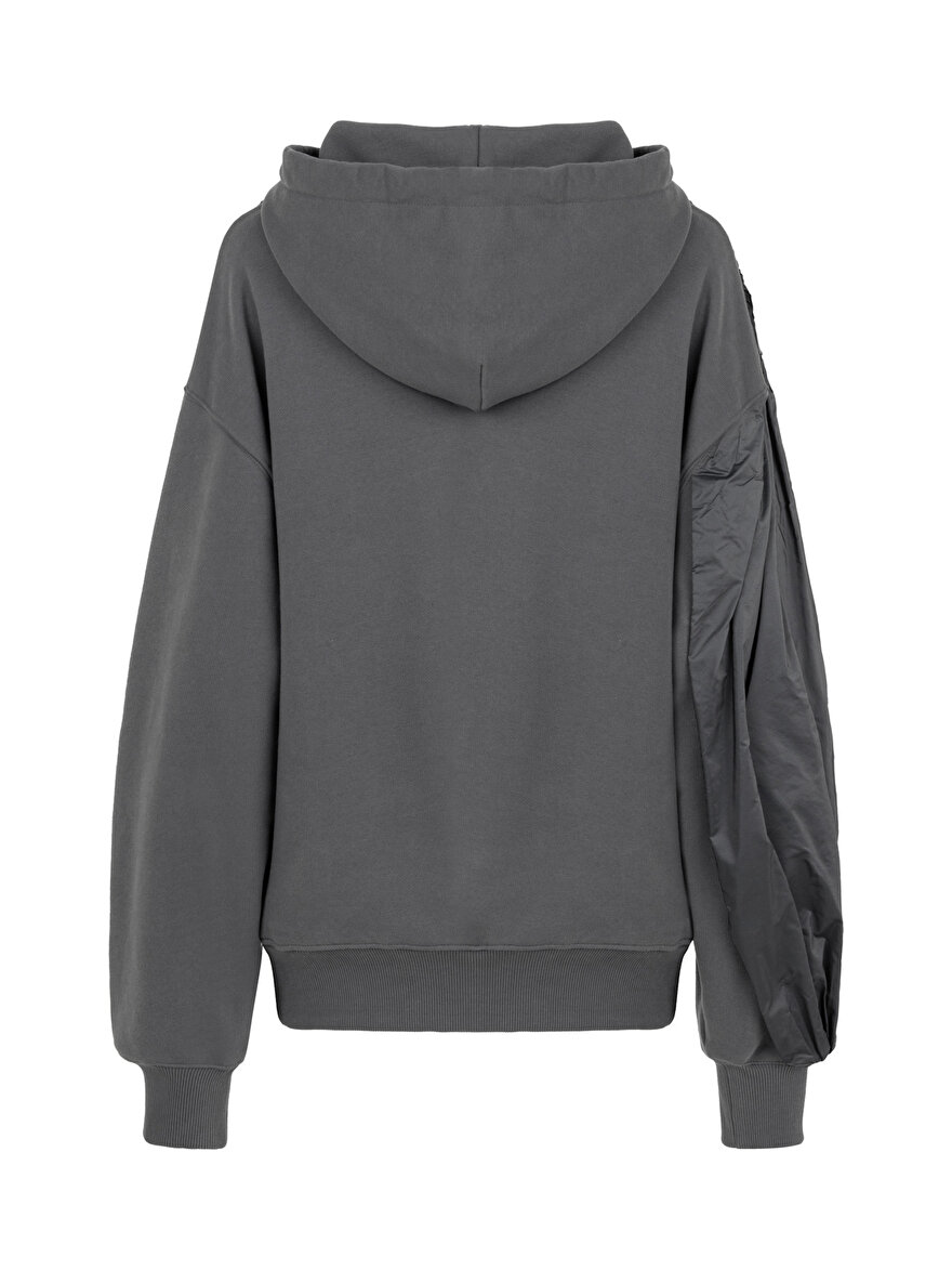 Nocturne Tafta Drape Detaylı Kapüşonlu Sweatshirt