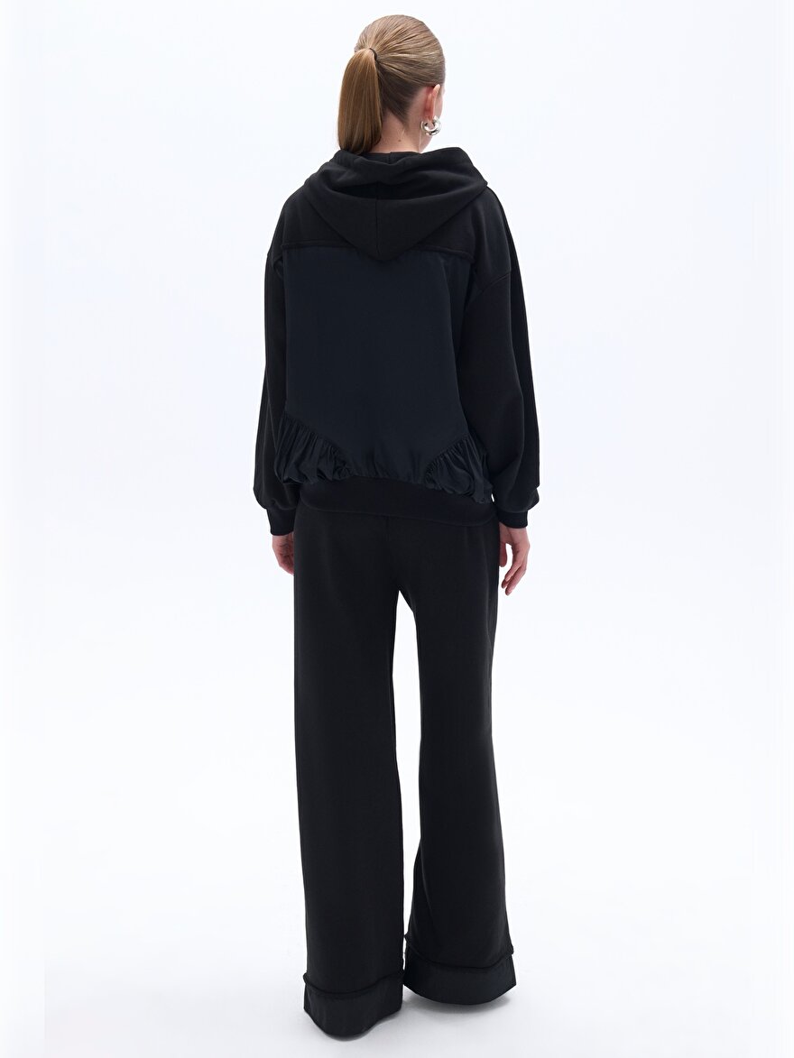 Nocturne Oversize Fermuarlı Sweatshirt