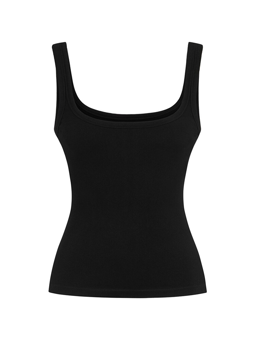 Nocturne Baskı Detaylı Askılı Crop Top