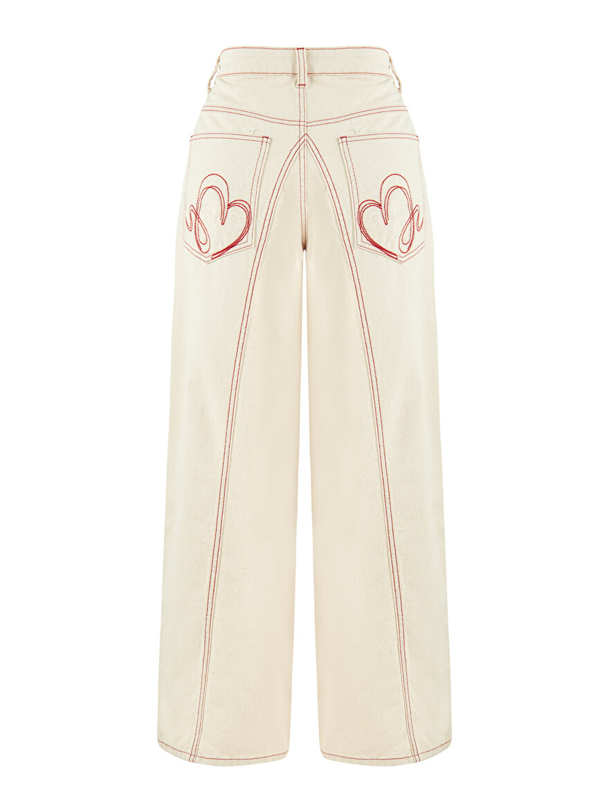 Nocturne Wide Leg Jean Pantolon