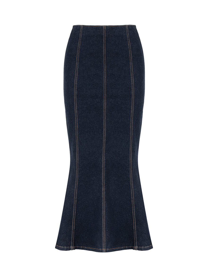 Nocturne Maxi Balık Jean Etek