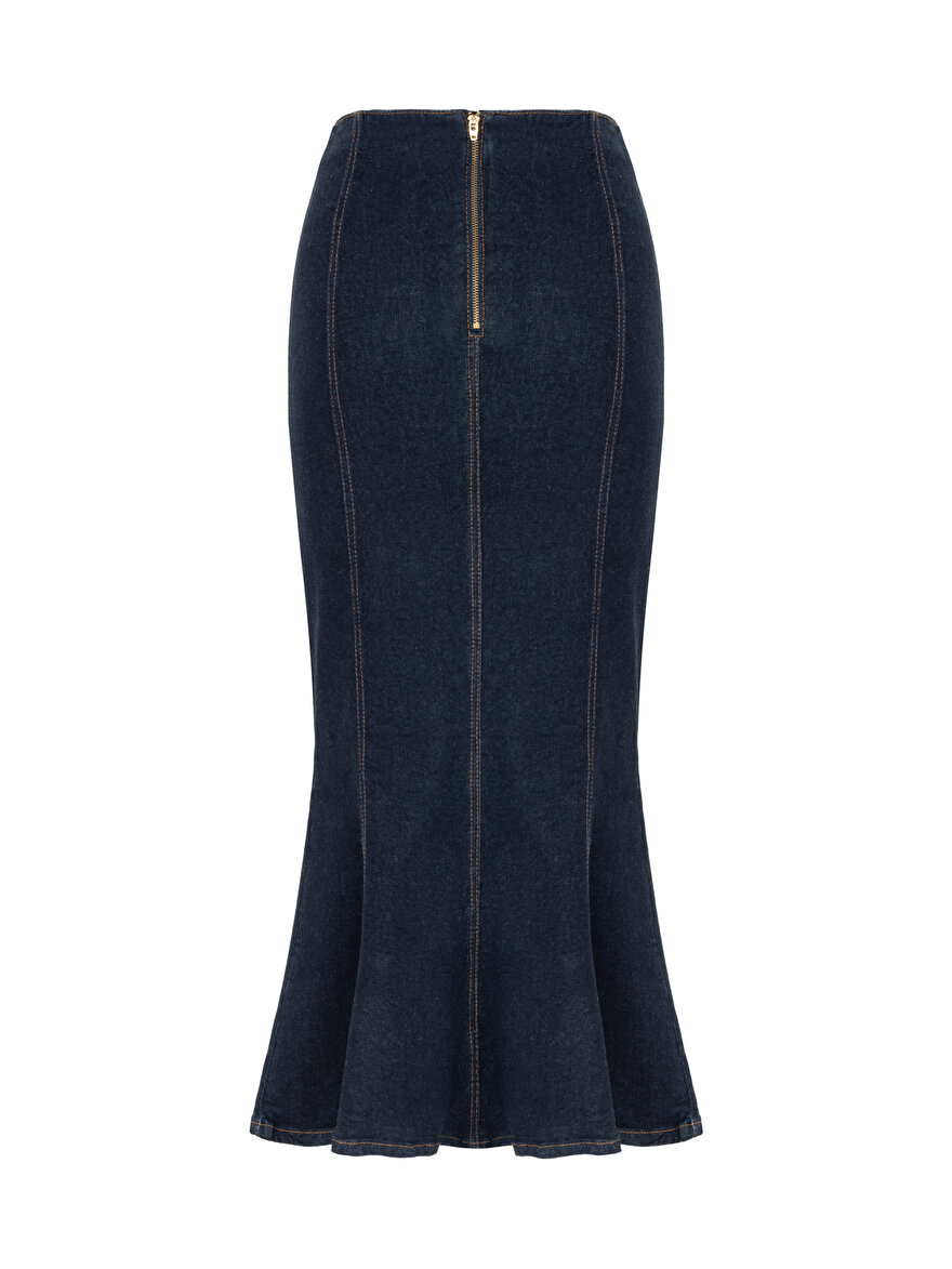 Nocturne Maxi Balık Jean Etek