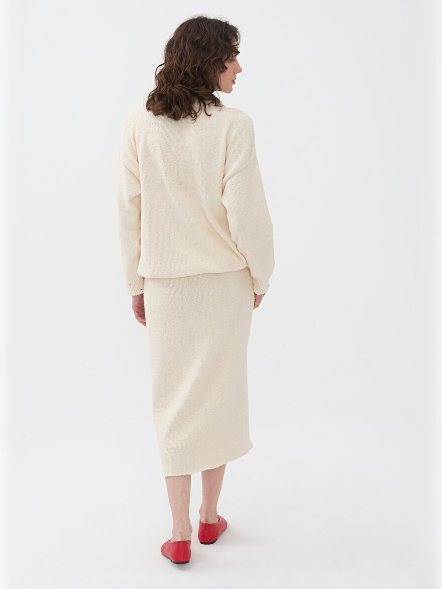 Nocturne Oversize V Yaka Triko