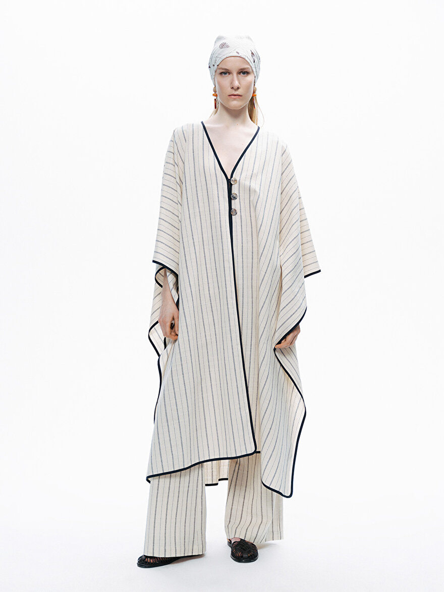 Nocturne Çizgili Kaftan