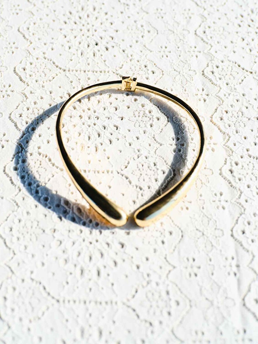 Nocturne Gold Plaka Kolye