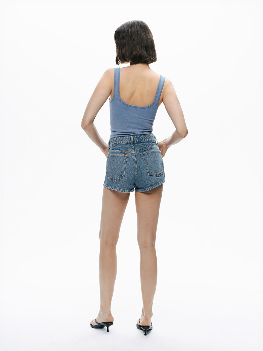 Nocturne Mini Denim Şort