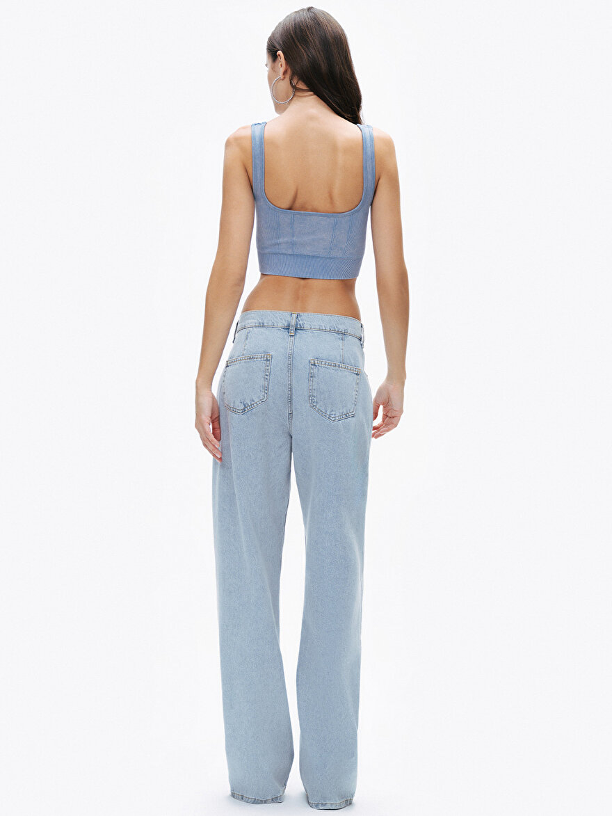 Nocturne Ribanalı Crop Top