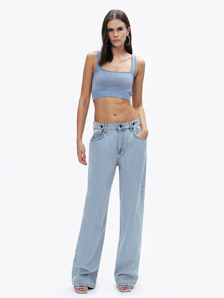Nocturne Ribanalı Crop Top