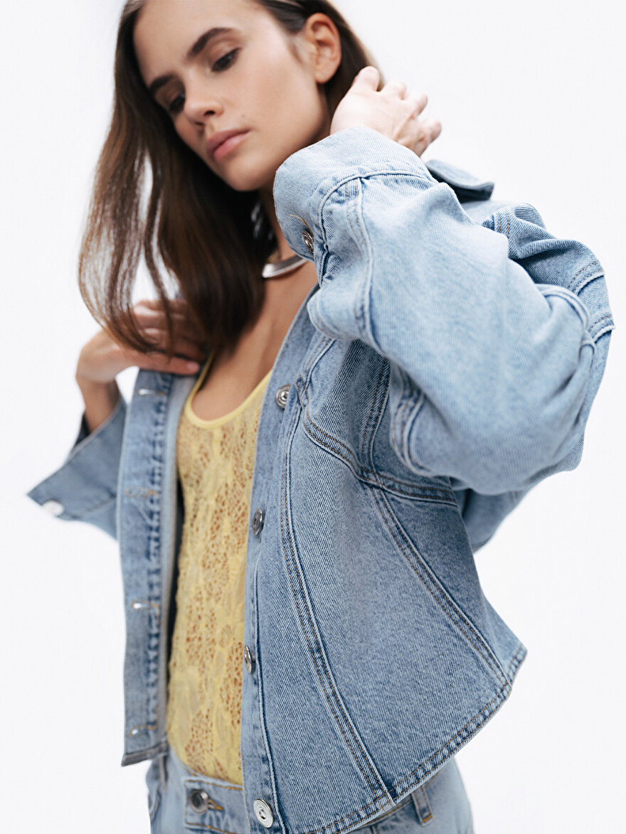 Nocturne Kapüşonlu Denim Ceket